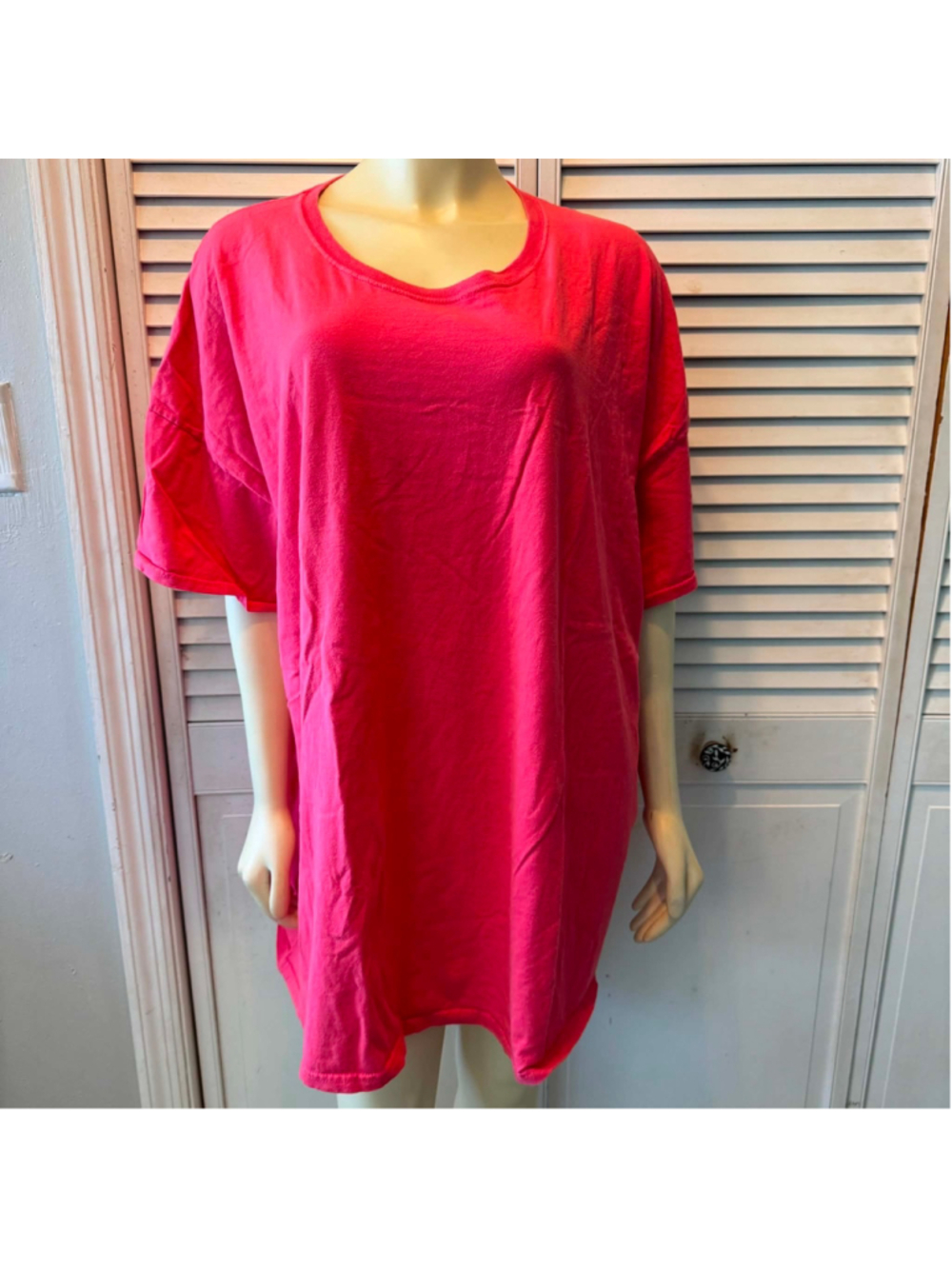 Fruit of the Loom Women's Pink Short Sleeve Tee Size 4X